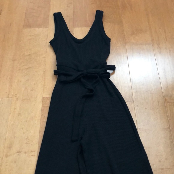TOPSHOP black knit jumpsuit - Picture 2 of 6